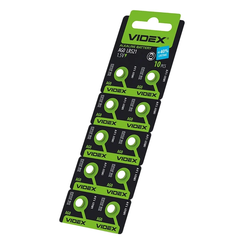 Батарейка Videx Excellent! AG0/LR521 Blister * 10 (23264)