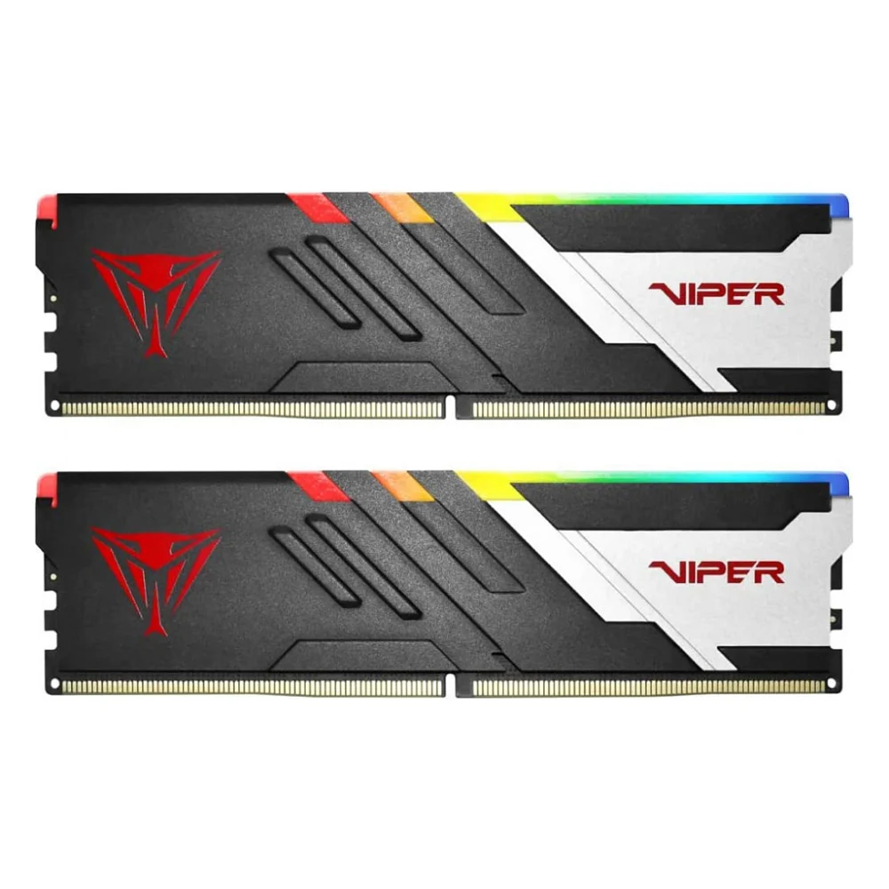 Модуль пам'яті для комп'ютера DDR5 32GB (2x16GB) 6400 MHz Viper Venom RGB Patriot (PVVR532G640C32K)