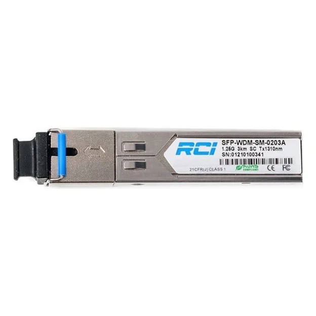 Модуль SFP 1G, 3km, SC, Tx 1310nm RCI (SFP-WDM-SM-0203A)