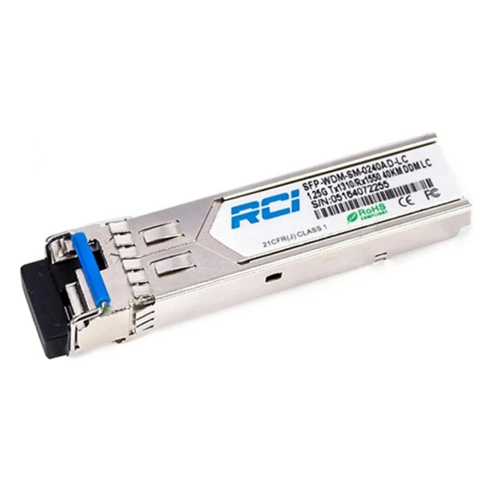 Модуль SFP 1G, 40km, LC, Tx 1310nm RCI (SFP-WDM-SM-0240AD-LC)