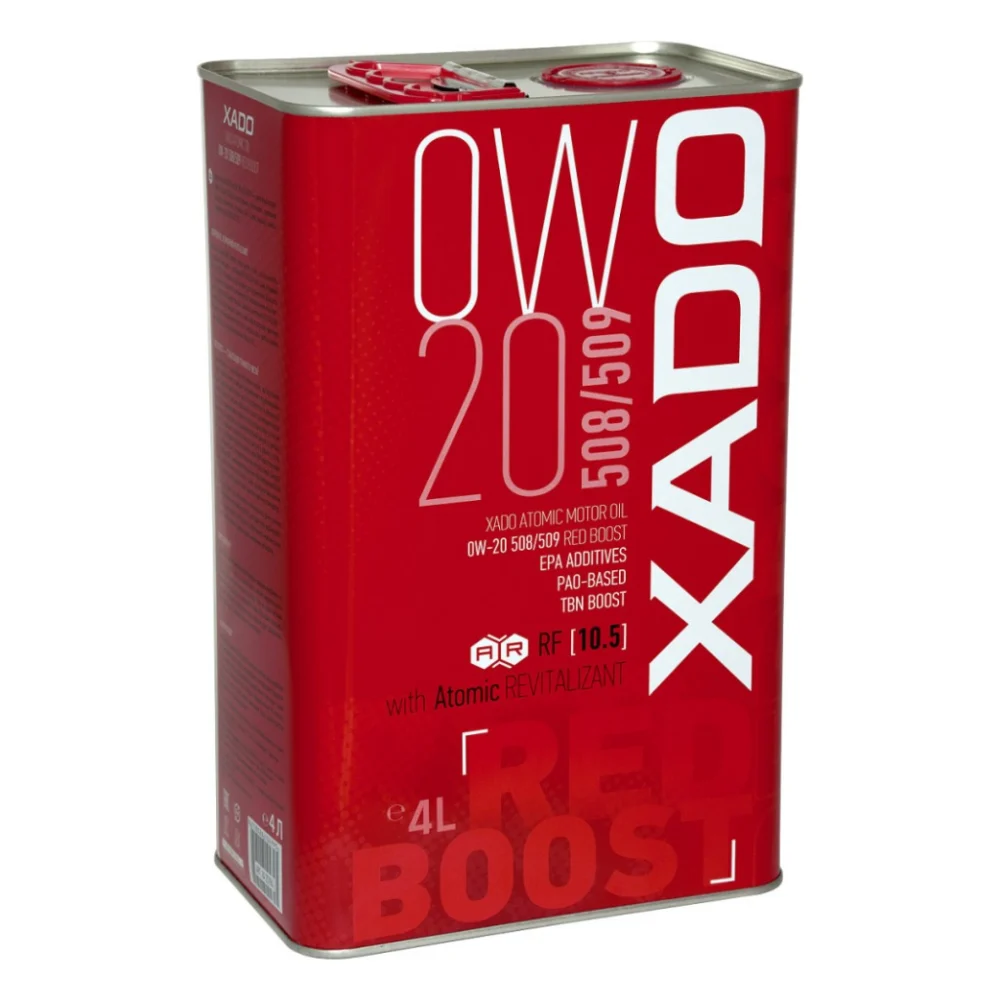 Моторна олива Xado 0W-20 508/509 Red Boost, 4 л (ХА 25294)