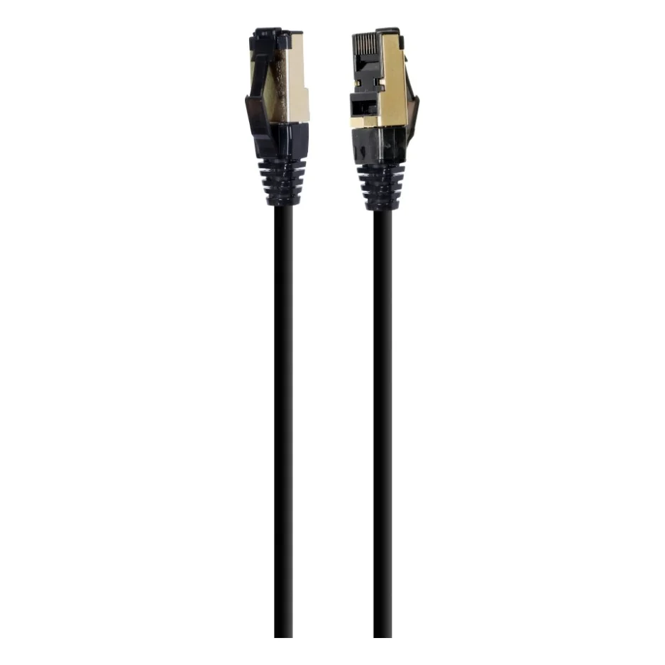 Патч-корд 7.5м, S/FTP, cat 8, литий, 50u", CU, AWG 27, LSZH, black Cablexpert (PP8-LSZHCU-BK-7.5M)
