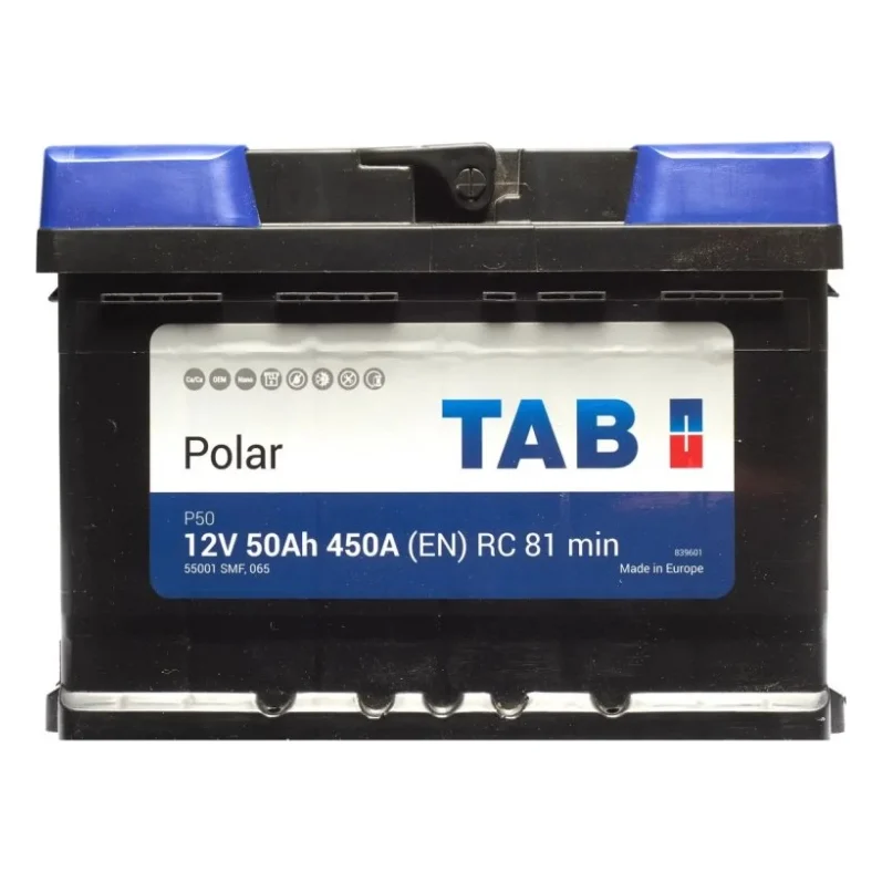 Акумулятор автомобільний TAB 50 Ah/12V Polar (246 050)