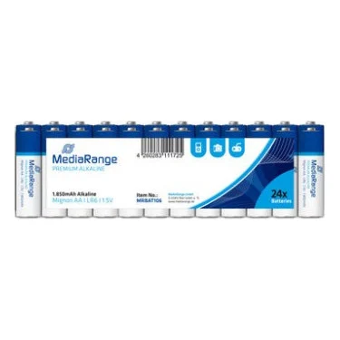 Батарейка Mediarange AA LR6 1.5V Premium Alkaline Batteries, Mignon, Pack 24 (MRBAT106)