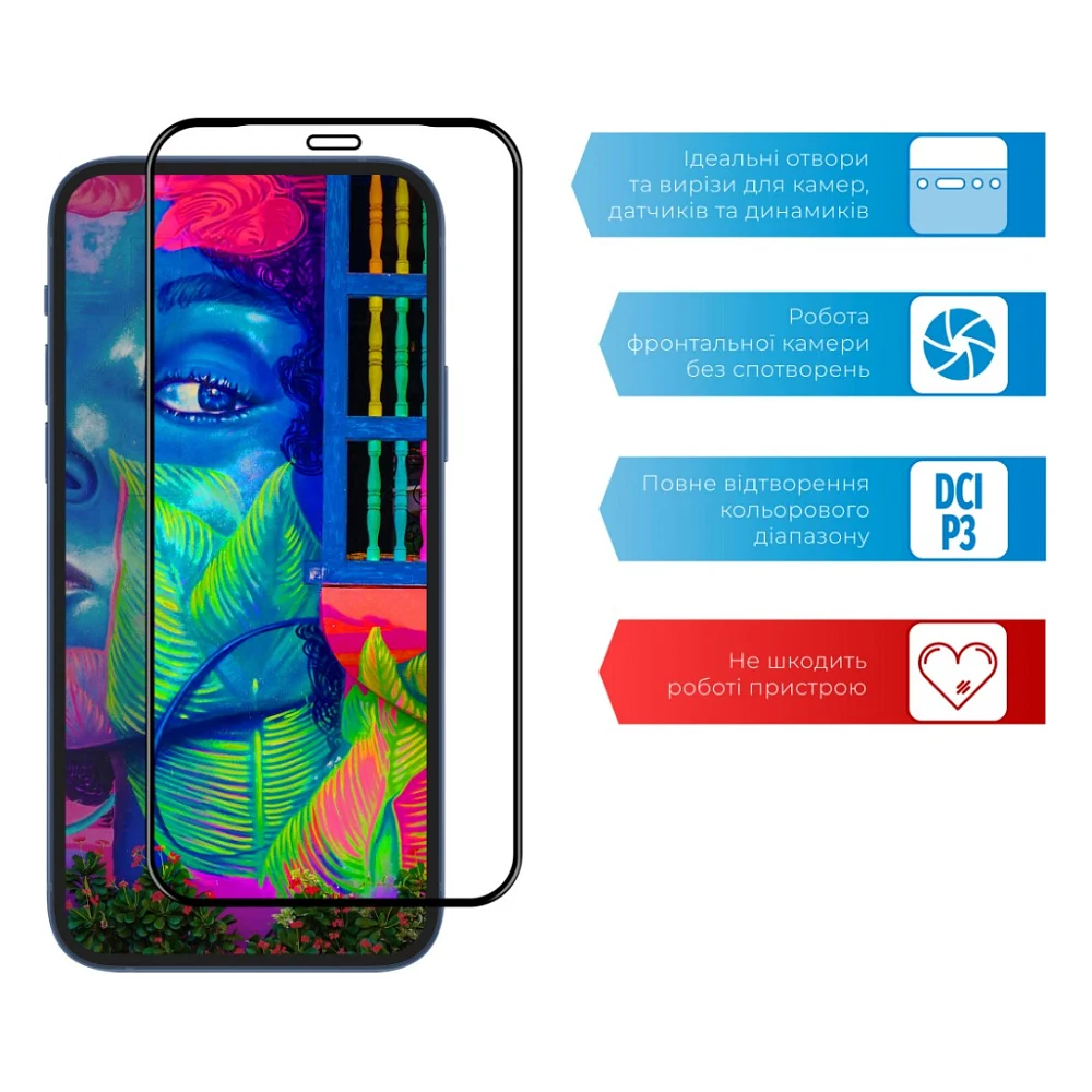 Скло захисне ACCLAB Full Glue Realme 5 Pro (1283126508394) — фото 4