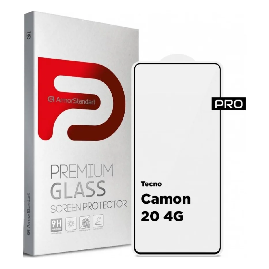 Скло захисне Armorstandart Pro Tecno Camon 20 4G Black (ARM69119)
