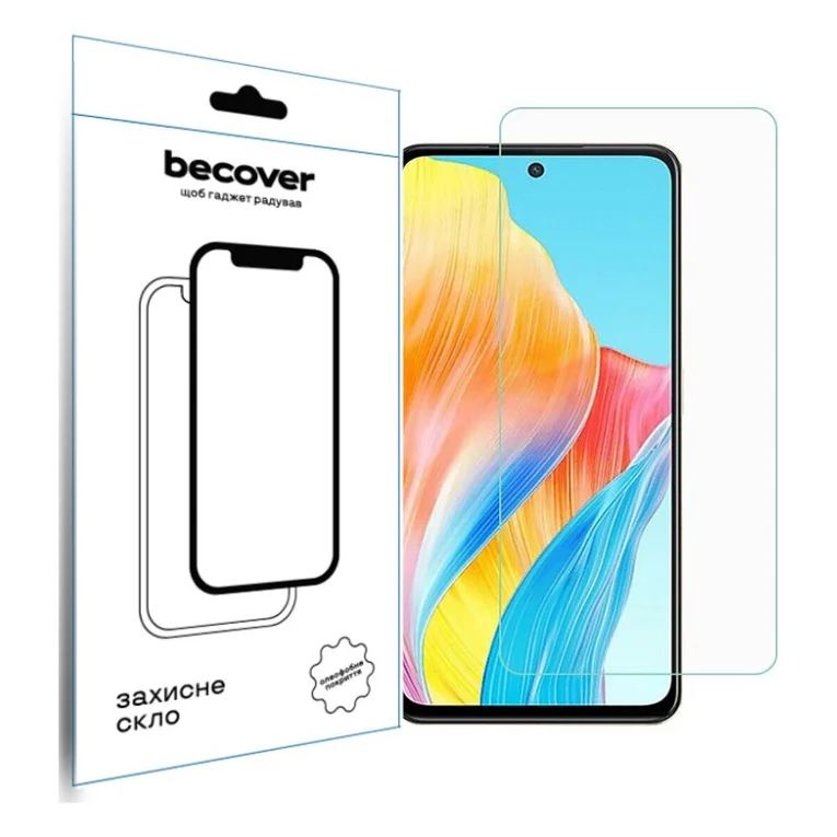 Скло захисне BeCover Oppo A98 5G 3D Crystal Clear Glass (709773)