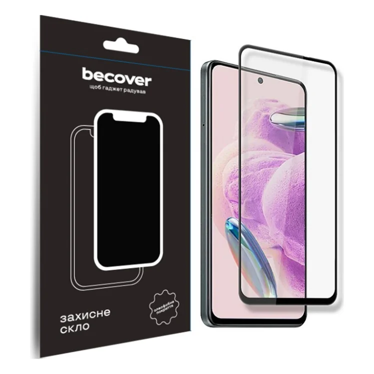 Скло захисне BeCover Xiaomi Redmi Note 12S Black (709751)