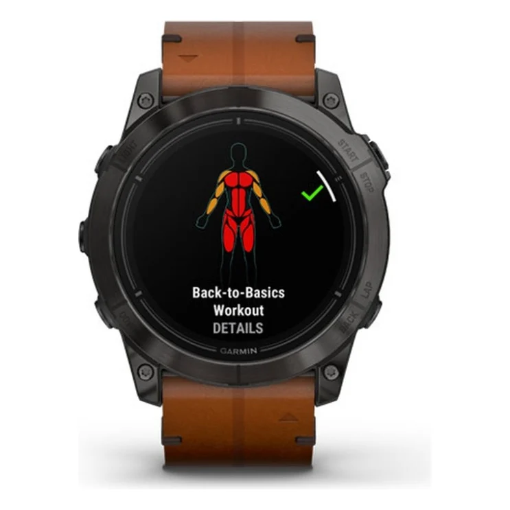 Смарт-годинник Garmin EPIX PRO (g2), 51, Saph, CrbnGryDLC Ti, Chsnt Lthr, GPS (010-02804-30) — фото 5
