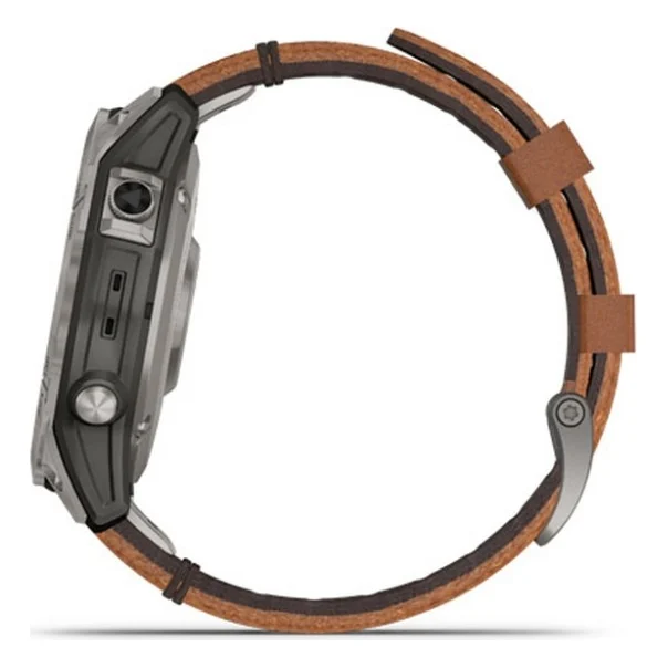 Смарт-годинник Garmin fenix 7 Pro Saph Solar, Ti w/Chestnut Lthr Band, Excl, GPS (010-02777-30) — фото 5