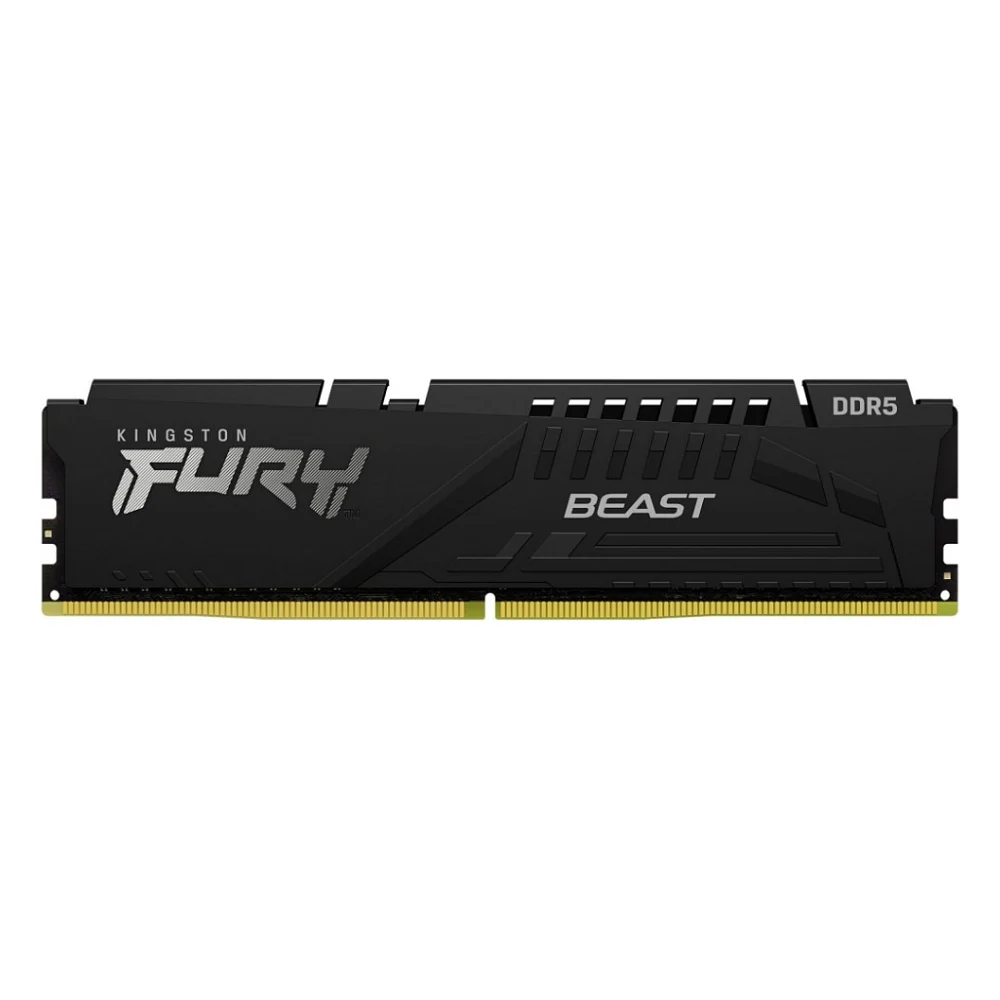Модуль пам'яті для комп'ютера DDR5 32GB 5200 MHz Beast Black Kingston Fury (ex.HyperX) (KF552C36BBE-32)