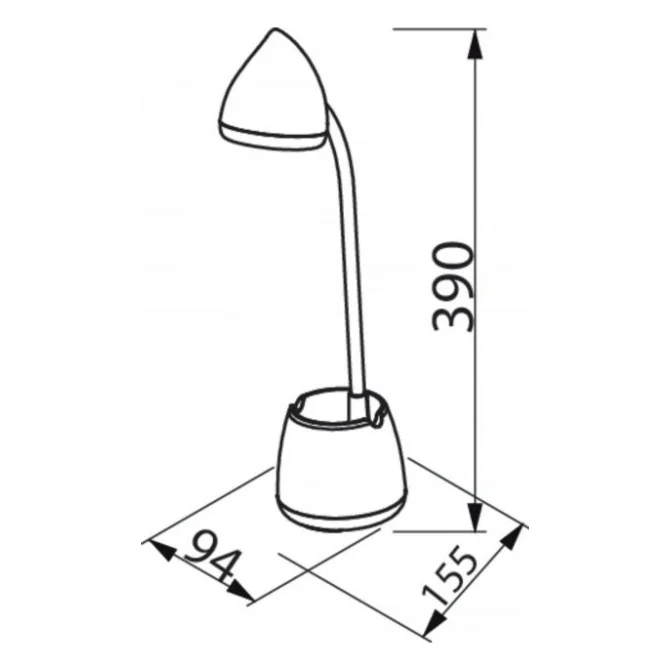 Настільна лампа Philips LED Reading Desk lamp Hat 4.5W, 3000/4000/5700K, 1800mAh (Lithium battery), білий (929003241007) — фото 5