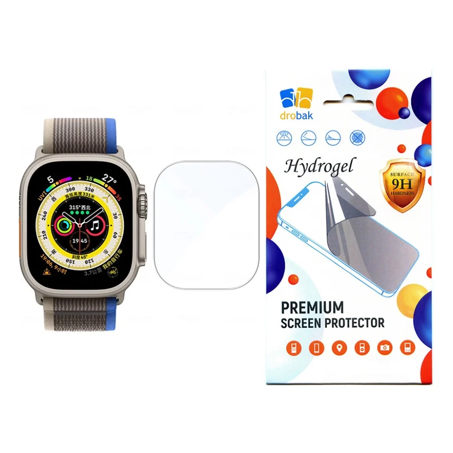 Плівка захисна Drobak Hydrogel Apple Watch Ultra 2 49mm (2шт) (323210)