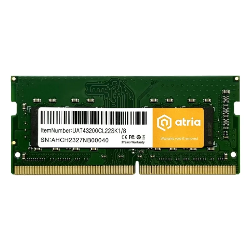 Модуль пам'яті для ноутбука SoDIMM DDR4 8GB 3200 MHz ATRIA (UAT43200CL22SK1/8)