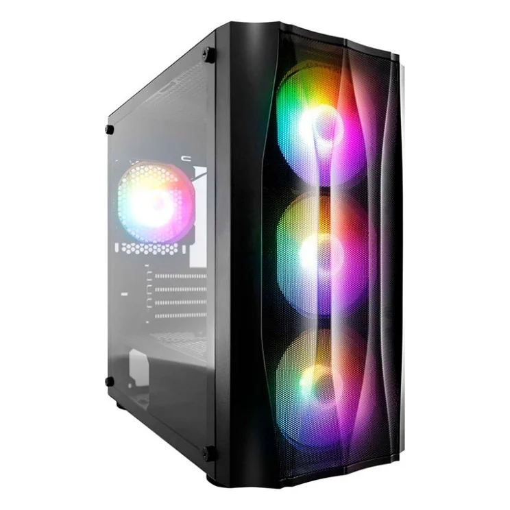 Корпус 1stPlayer X3-M-4F1-BK без БЖ