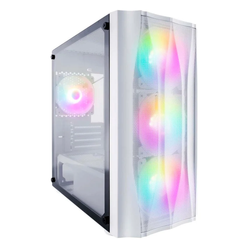 Корпус 1stPlayer X3-M-4F1-W-WH без БЖ