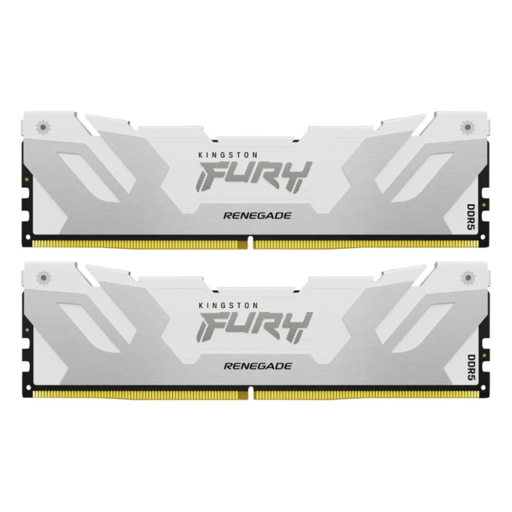 Модуль пам'яті для комп'ютера DDR5 64GB (2x32GB) 6000 MHz Renegade White Kingston Fury (ex.HyperX) (KF560C32RWK2-64)