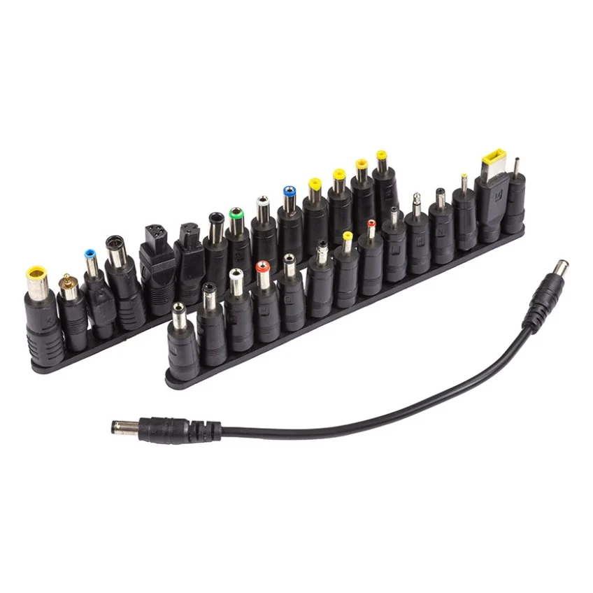 Кабель живлення PowerPlant для 68400mAh/24000mAh DC 12-24V комплект перехідників 28 шт (PB931149)