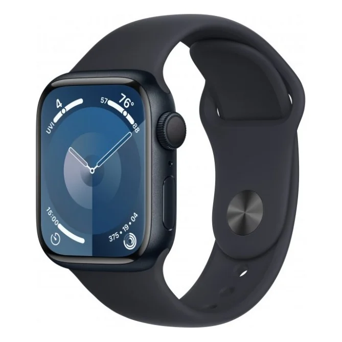 Смарт-годинник Apple Watch Series 9 GPS 41mm Midnight Aluminium Case with Midnight Sport Band - S/M (MR8W3QP/A)
