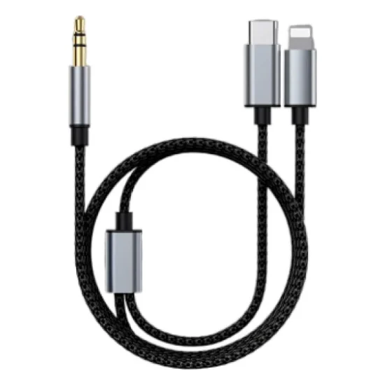 Кабель звуковий MH-232 AUX 3.5mm - USB Type-C - Lightning XoKo (XK-MH-232)