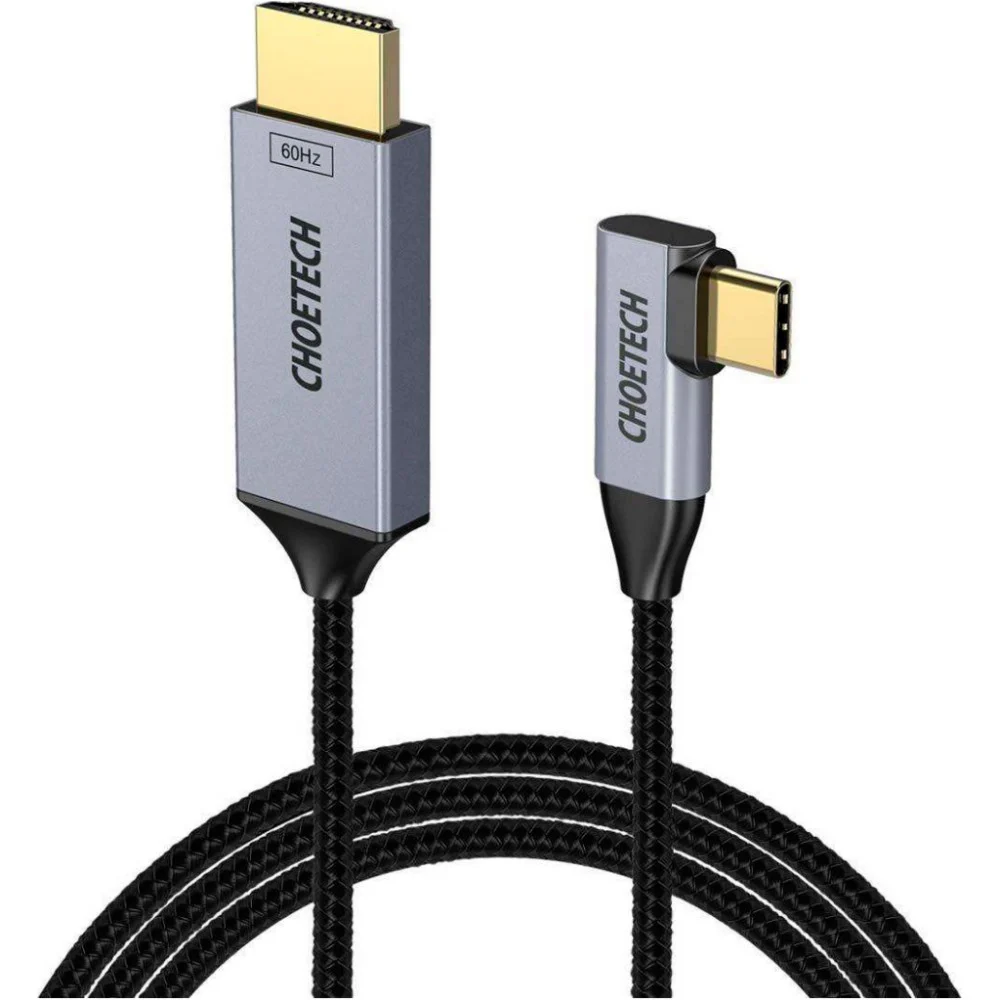 Кабель USB-C to HDMI 1.8m USB 3.1 L-type 4K60Hz Choetech (XCH-1803)