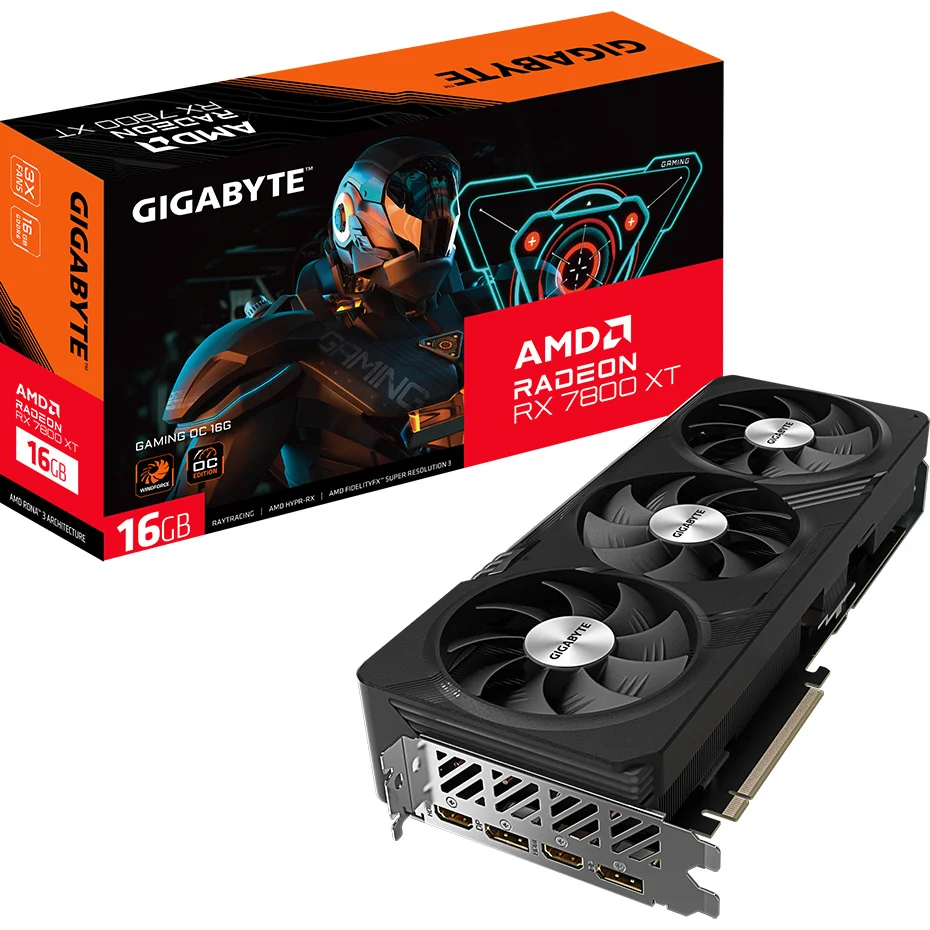 Відеокарта GIGABYTE Radeon RX 7800 XT 16384Mb GAMING OC (GV-R78XTGAMING OC-16GD)