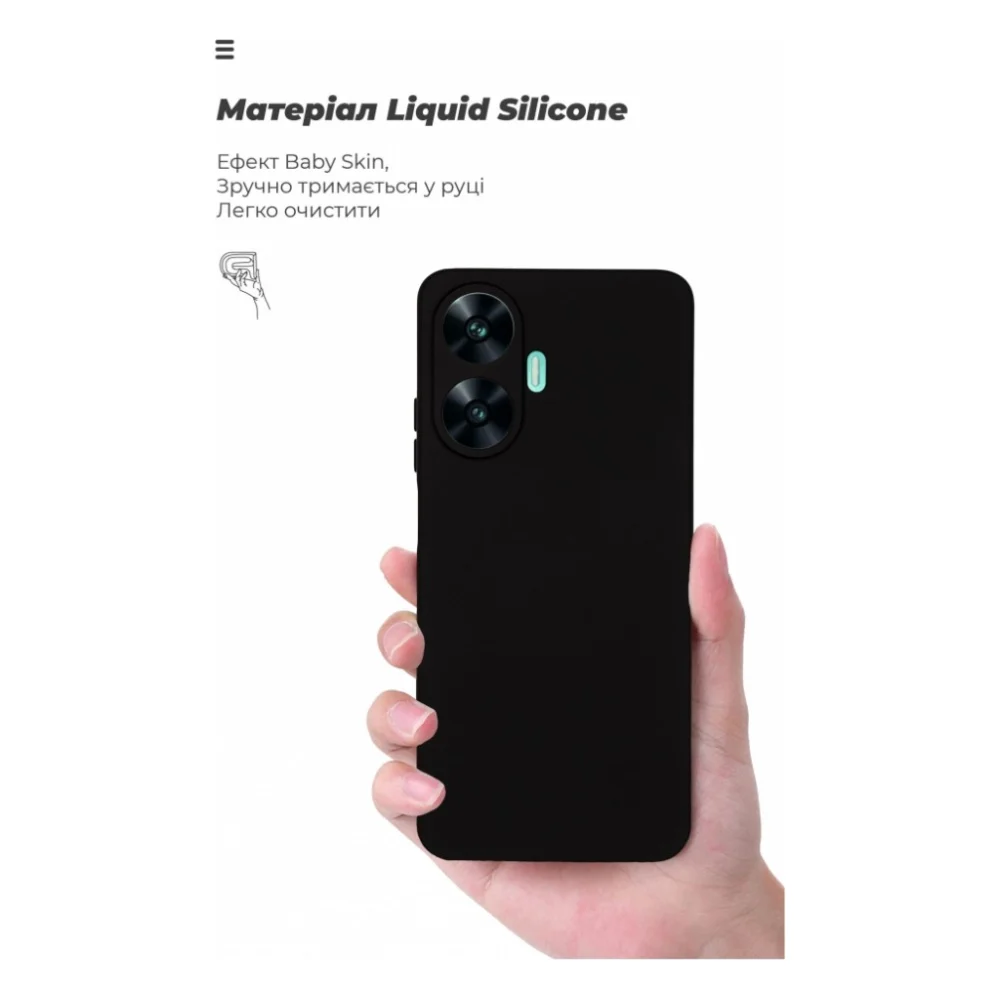 Чохол до мобільного телефона Armorstandart ICON Case Realme C55 Camera cover Black (ARM72417) — фото 7
