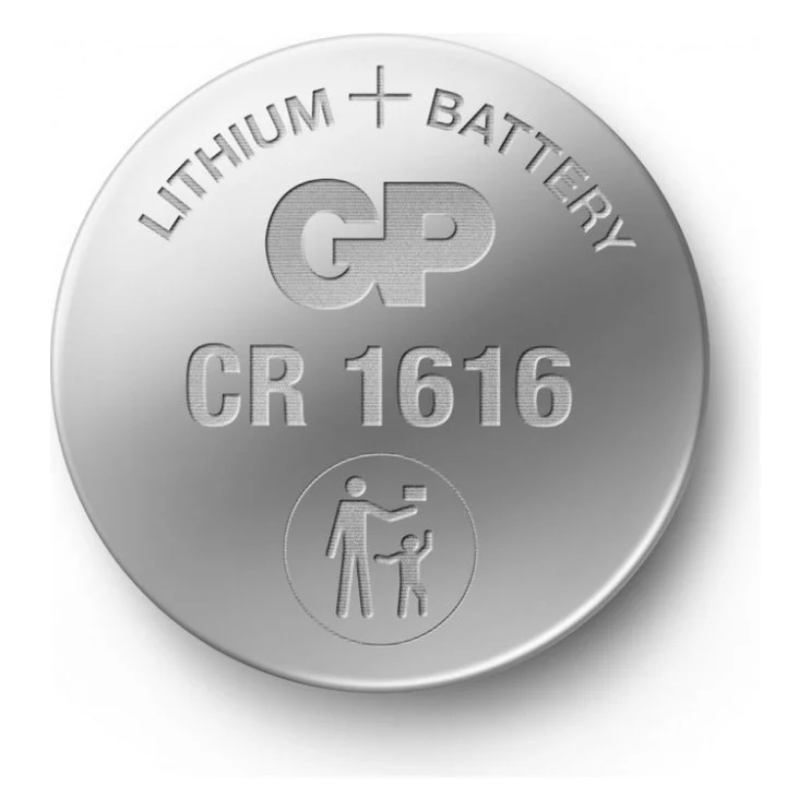 Батарейка Gp CR1616 Lithium 3.0V * 1 (відривається) (CR1616-7U5 / 4891199001116) — фото 2