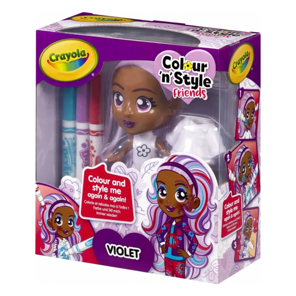 Набір для творчості Crayola Colour n Style Стильні дівчата Віолетта (918939.005) — фото 7