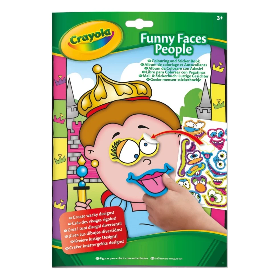 Набір для творчості Crayola Розмальовка Кумедні люди 24 сторінки (04-7349-1)