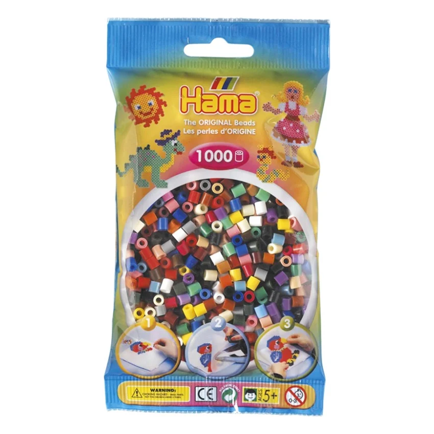 Набір для творчості Hama кольорових намистин 1000 шт термомозаіка (207-67)