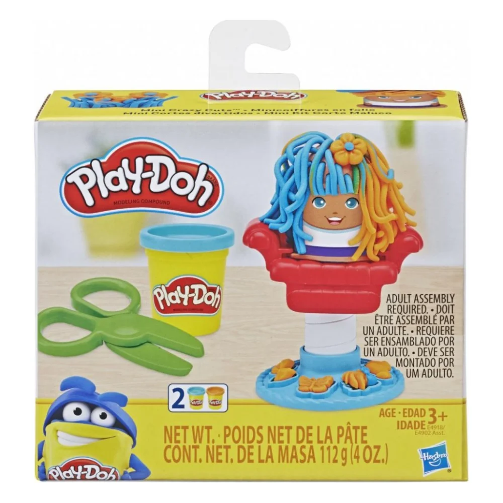 Набір для творчості Hasbro Play-Doh Mini Улюблені набори в мініатюрі Божевільні зачіски (E4902_E4918)