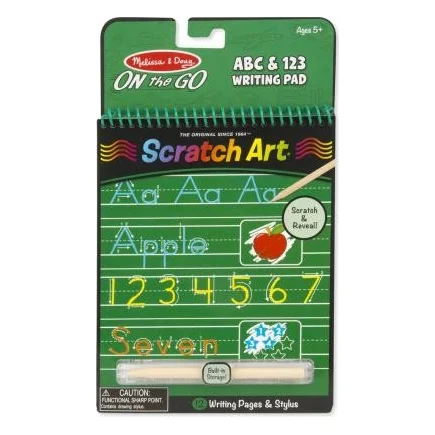 Набір для творчості Melissa&Doug Альбом царапок Буквы и цифры (MD9142)