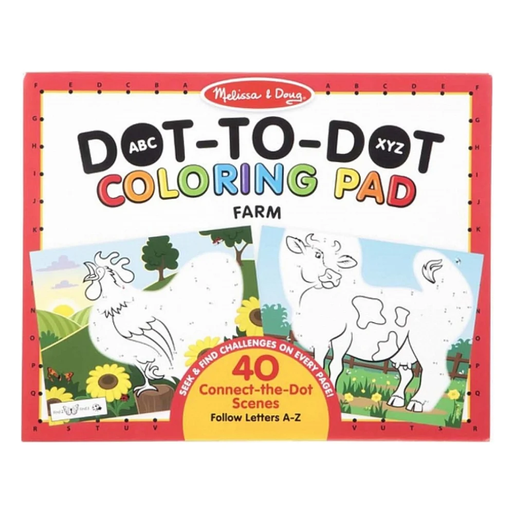 Набір для творчості Melissa&Doug розмальовок за номерами Ферма (MD30260)