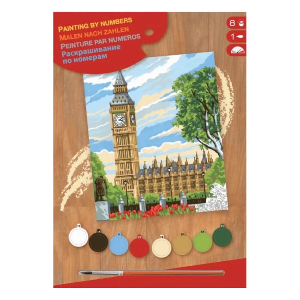 Набір для творчості Sequin Art PAINTING BY NUMBERS JUNIOR Big Ben (SA1331)