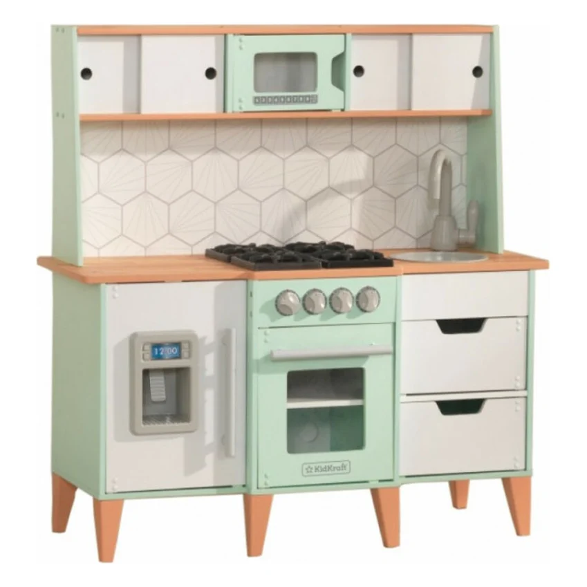 Ігровий набір KidKraft Дитяча кухня Mid-Century Modern із системою легкого складання EZ Kraft Assembly (53432)