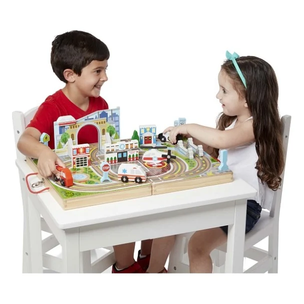 Ігровий набір Melissa&Doug дерев'яний футляр "Місто" (MD30141) — фото 2