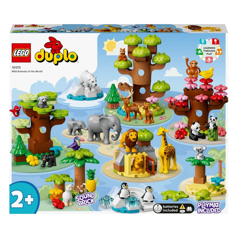 Конструктор LEGO DUPLO Town Дикі тварини світу 142 деталей (10975)