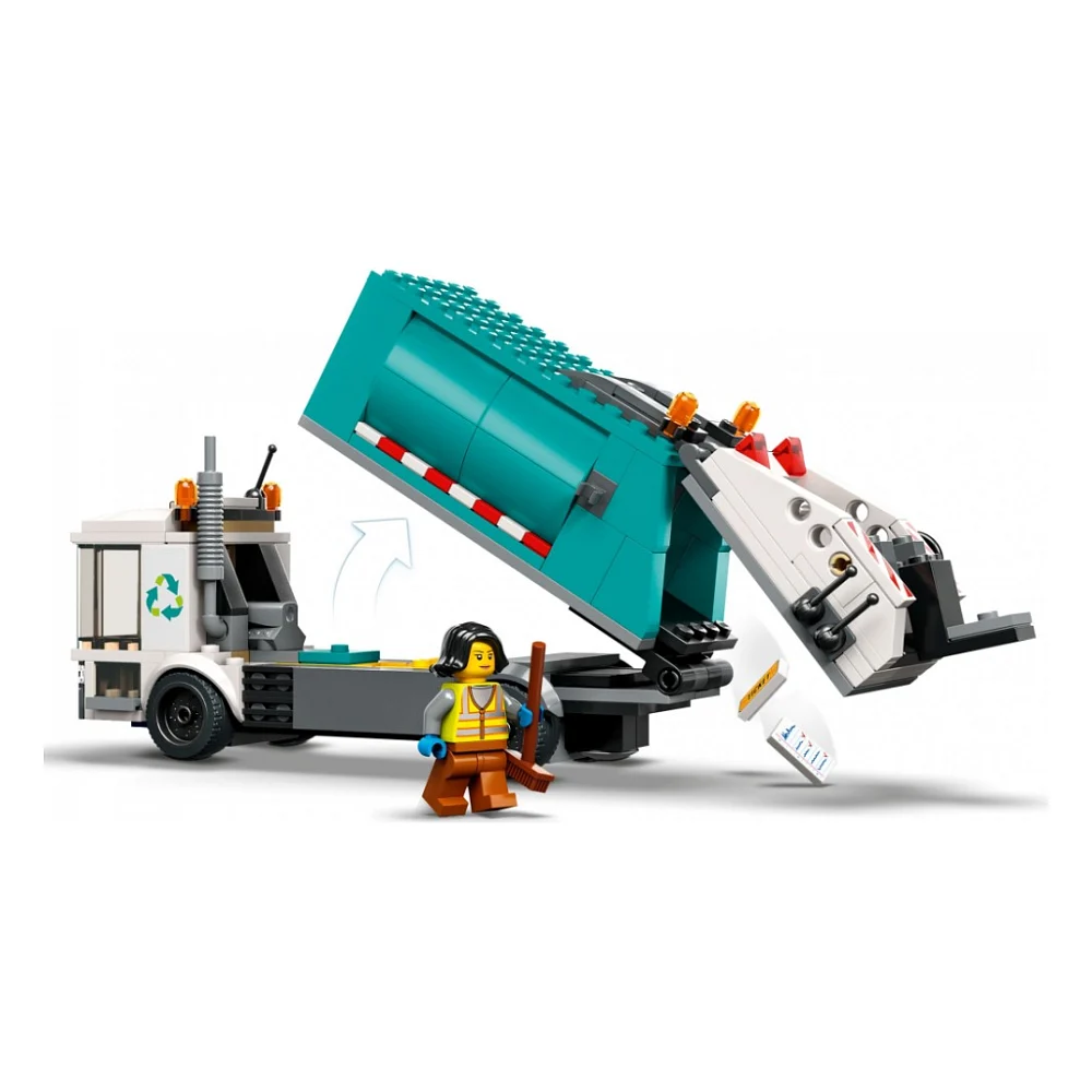 Конструктор LEGO City Сміттєпереробна вантажівка 261 деталь (60386) — фото 6