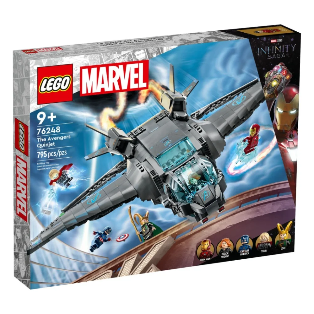 Конструктор LEGO Super Heroes Квінджет Месників 795 деталей (76248)