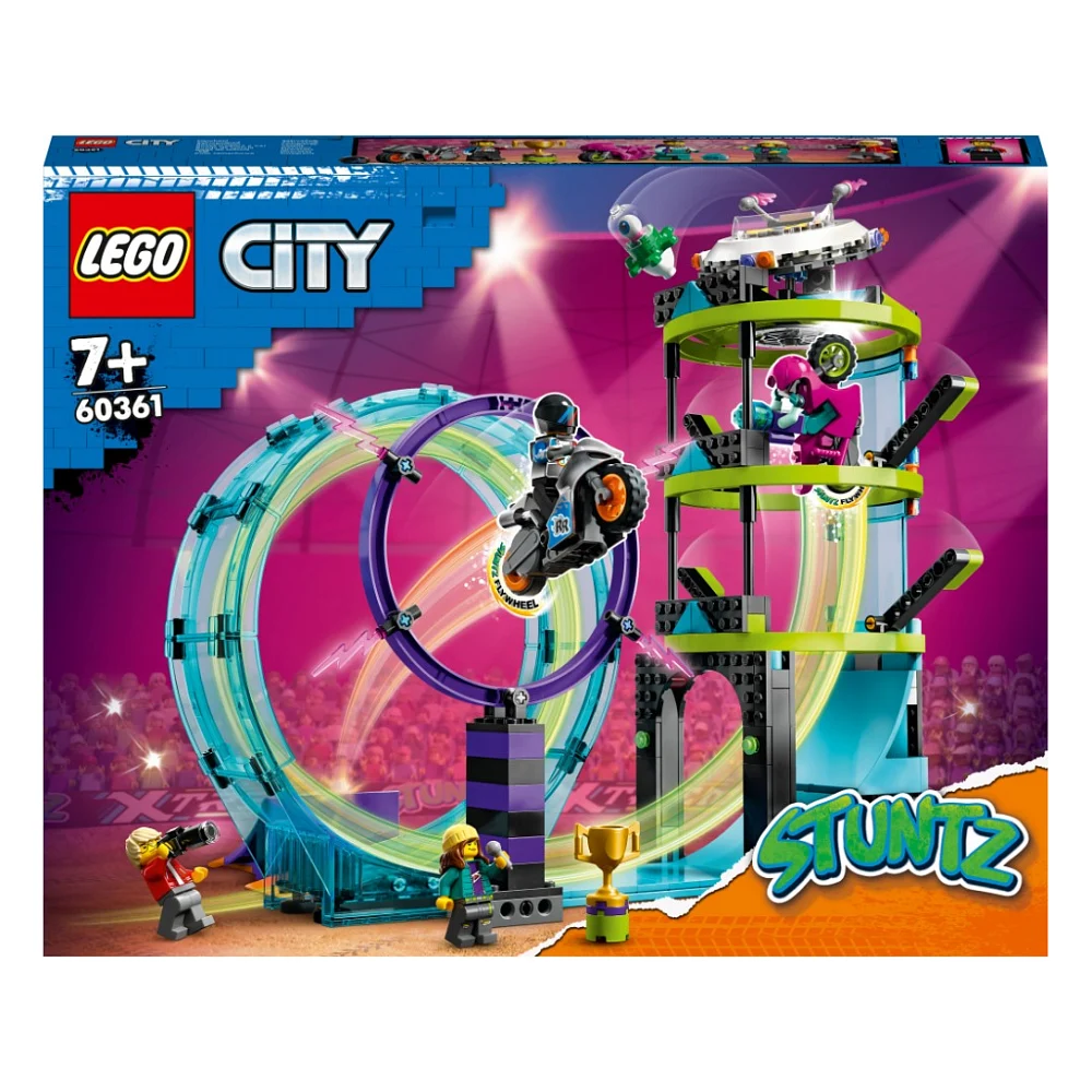 Конструктор LEGO City Stuntz Неймовірне завдання для каскадерів 385 деталей (60361)
