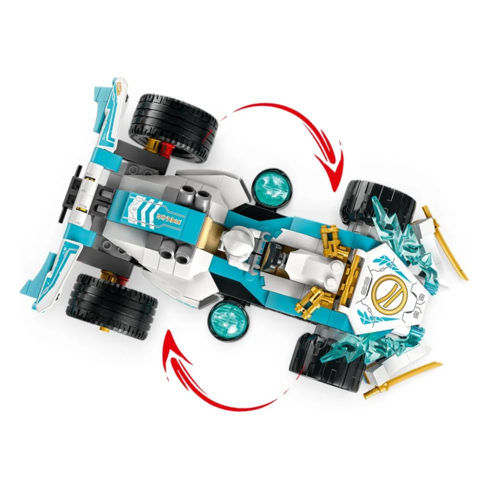 Конструктор LEGO Ninjago Суперсила дракона Зейна автомобіль для перегонів спін-джитсу 307 деталей (71791) — фото 5