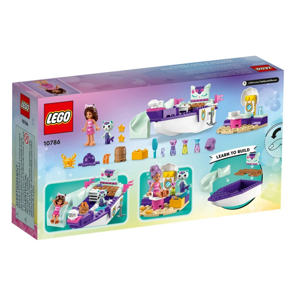 Конструктор LEGO Gabby's Dollhouse Корабель і спа Ґаббі й Нявки 88 деталей (10786) — фото 6
