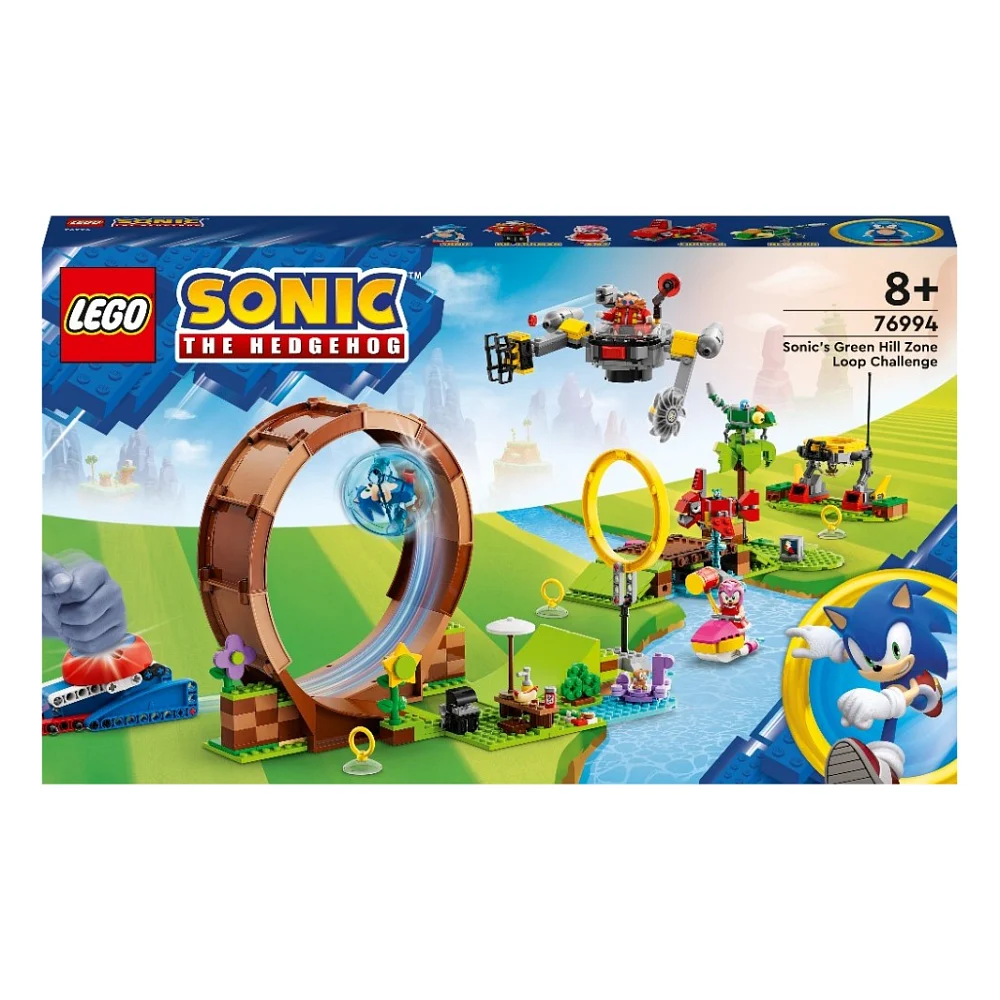 Конструктор LEGO Sonic the Hedgehog Змагання петлі Соніка на зеленому пагорбі 802 деталі (76994)