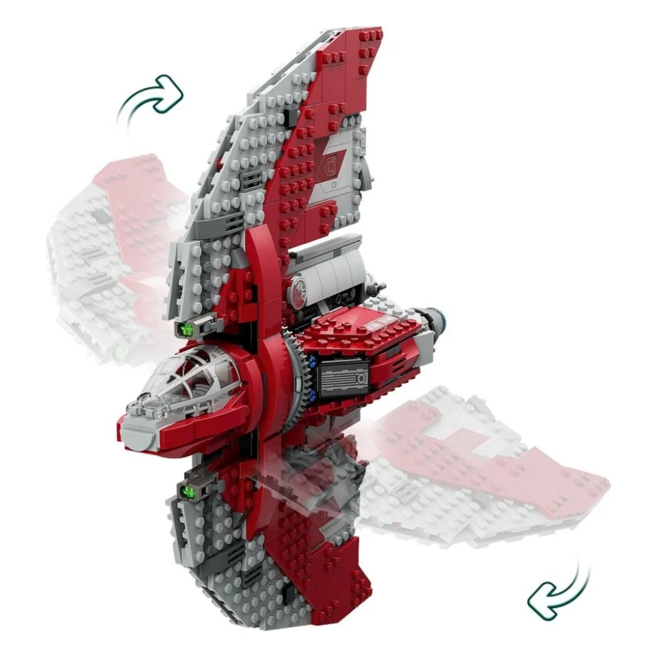 Конструктор LEGO Star Wars Шатл джедаїв T-6 Асоки Тано 601 деталь (75362) — фото 4