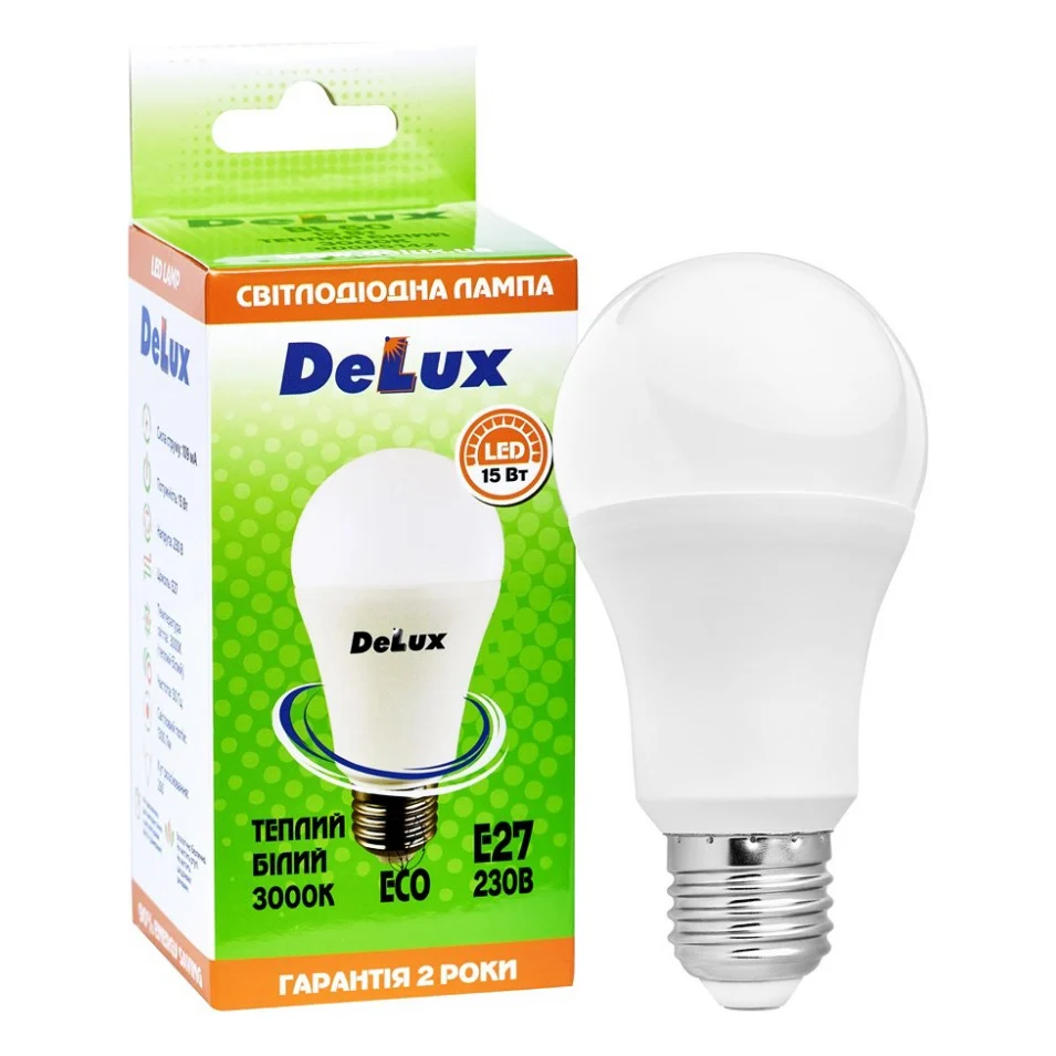 Лампочка Delux BL 60 15 Вт 3000K (90011751)