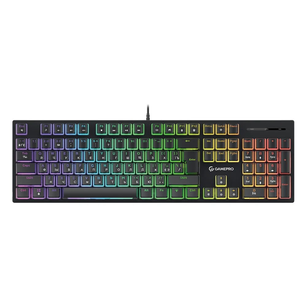 Клавіатура GamePro MK85B Blue Switch RGB USB Black