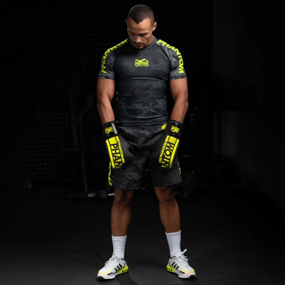 Боксерські рукавички Phantom APEX Elastic Neon Black/Yellow 10oz (PHBG2300-10) — фото 7