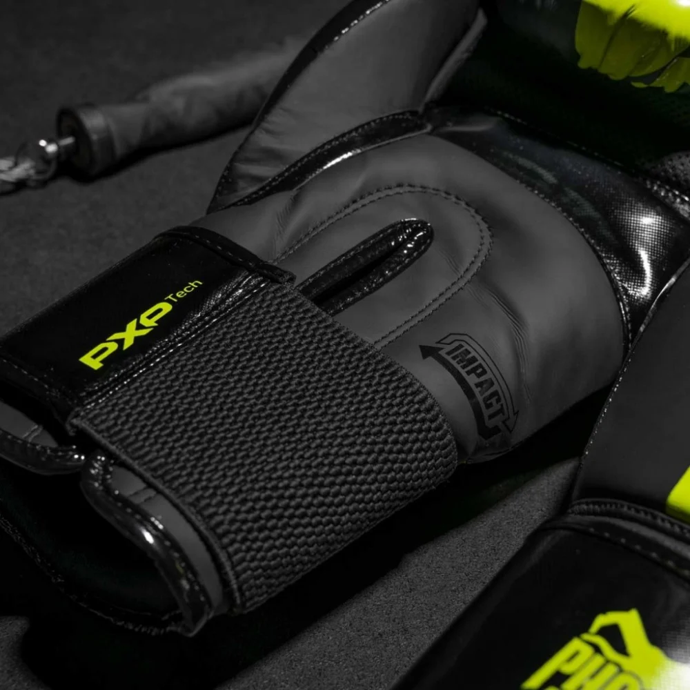 Боксерські рукавички Phantom APEX Elastic Neon Black/Yellow 10oz (PHBG2300-10) — фото 8
