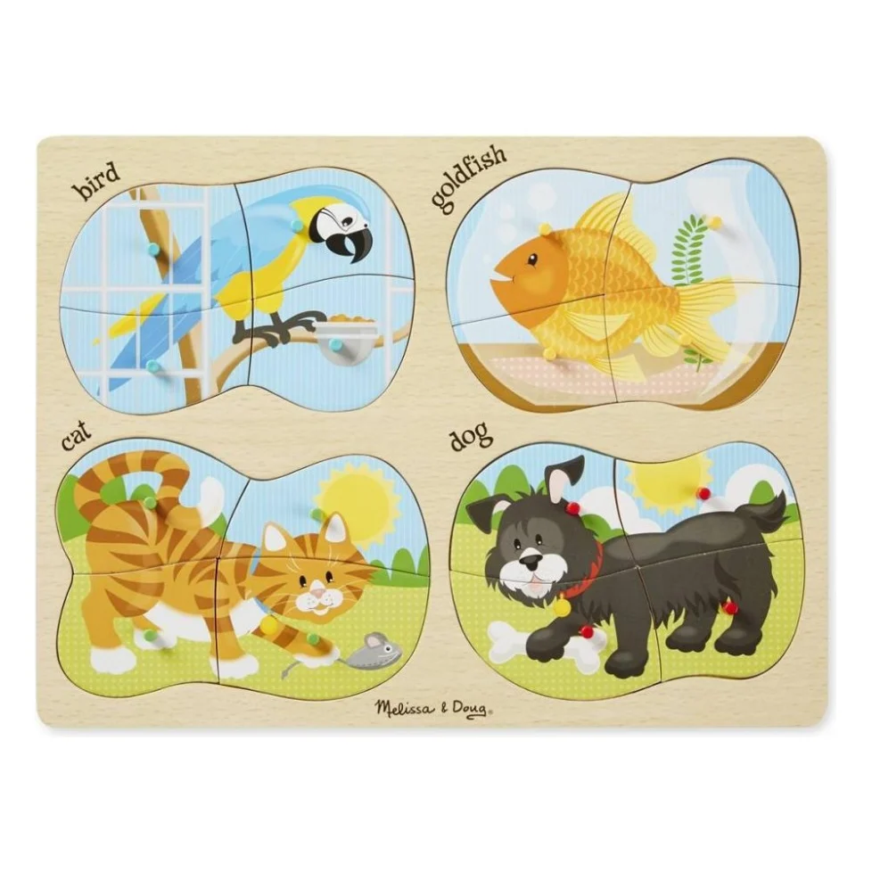 Пазл Melissa&Doug 4 в 1 Домашні тварини (MD9861)